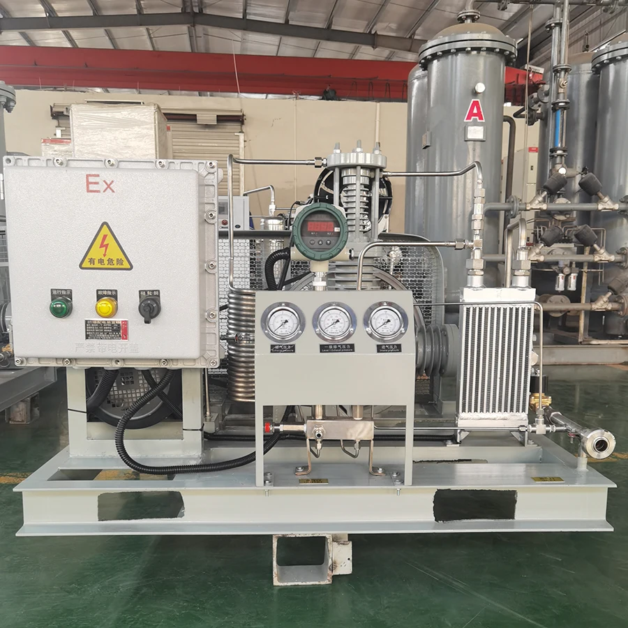 AZBEL All oil-free Oxygen gas Booster Compressor 3-500m3/h large capacity natural gas booster Compressor for filling station