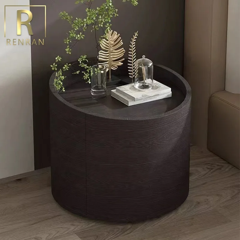 Italian elegant modern bedside table bedroom furniture wooden night stand bedside table with storage small bed tables