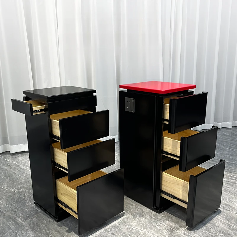 Modern Hot Sell Key Rolling Storage Barber Shop Cabinets Beauty Salon With Drawer Locker