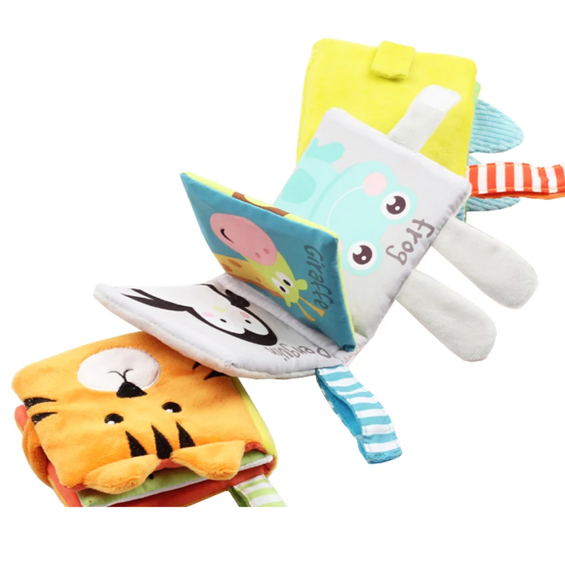 best gifts newborn Early educational fabric toys washable children toddler soft baby cloth book with crinkle paper