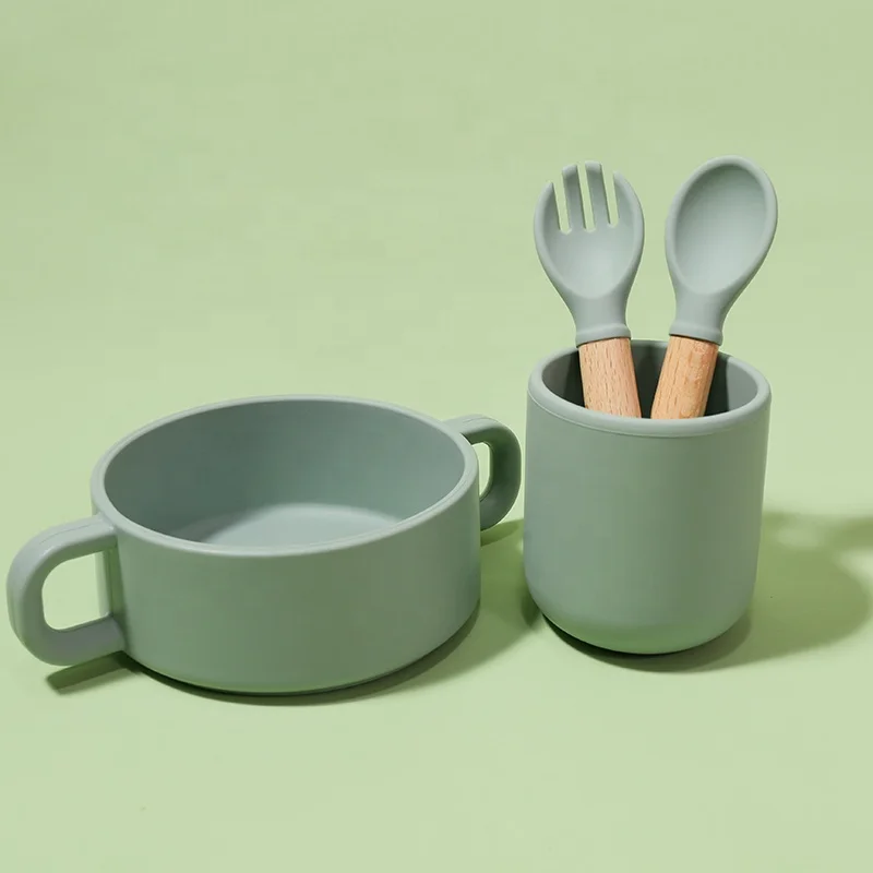 Competitive price ChinaManufacture bowl babi silicon baby silicone feeding bowl silicon bowl baby with spoon