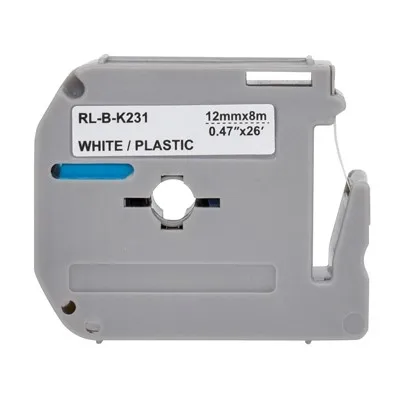 Cheapest M-K231BZ MK231 M-K231 Black on White 12mm Label Tape Cartridge for Brother PT-45M PT-55 PT-65 PT-70 PT-80 PT-90 PT-M95