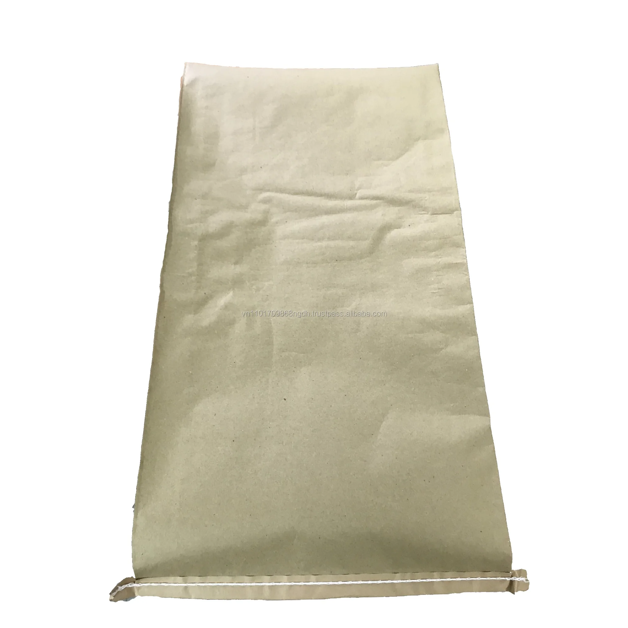Recyclable Vietnam PP Woven Bag with Kraft Paper Laminated Flexo Printing for Flour Dough and Cement