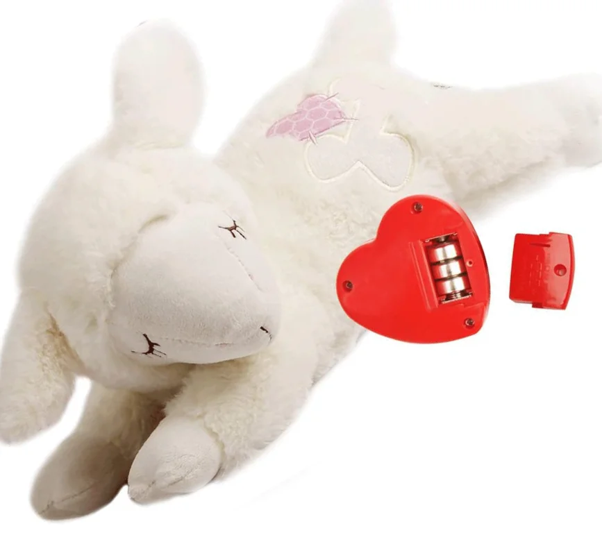  B11 Alibaba best sellers interactive plush peluche sleep pet toy with heartbeat behavioral aid stuffed animal for