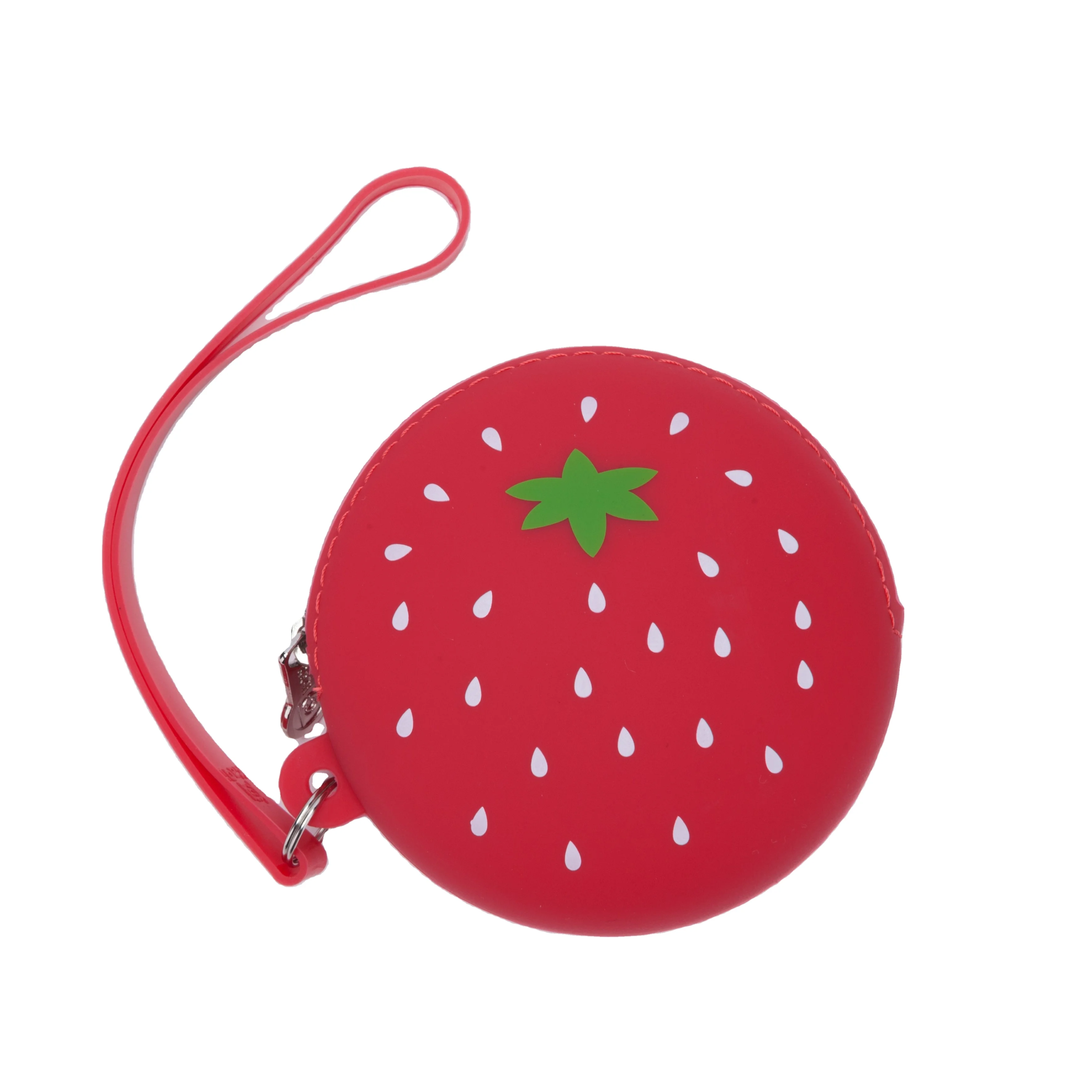 Custom Design Hot Selling Bulk Wholesale Small Mini Fruit silicone coin purse/Money Bag zipper silicone pouch