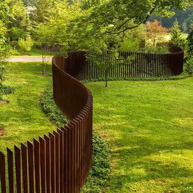 Corten стальные панели забора/садовый забор/металлический забор corten
