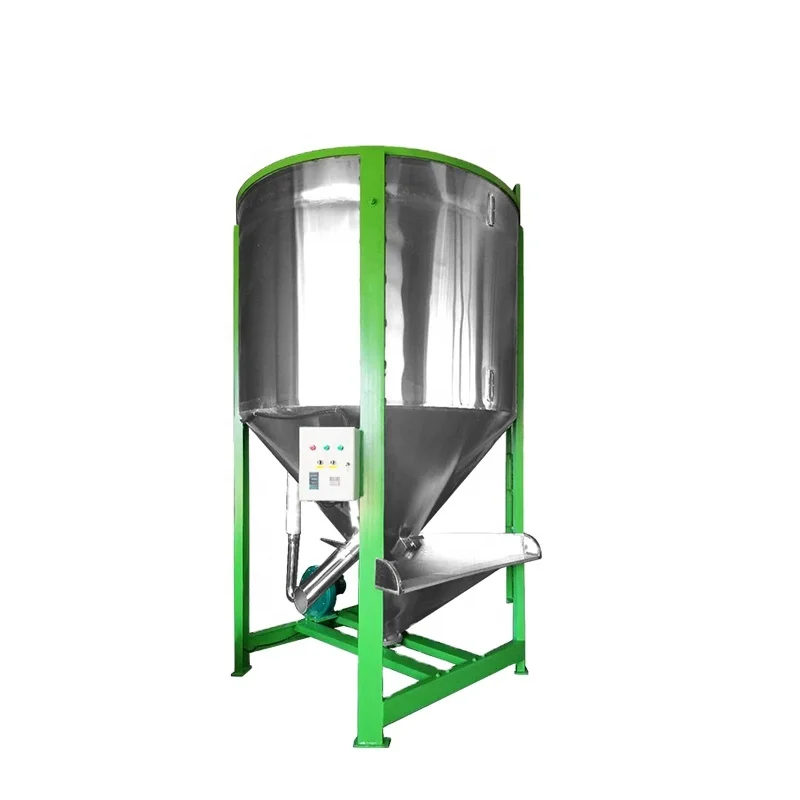 Mixing raw materials evenly and quickly stainless steel vertical plastic mixer