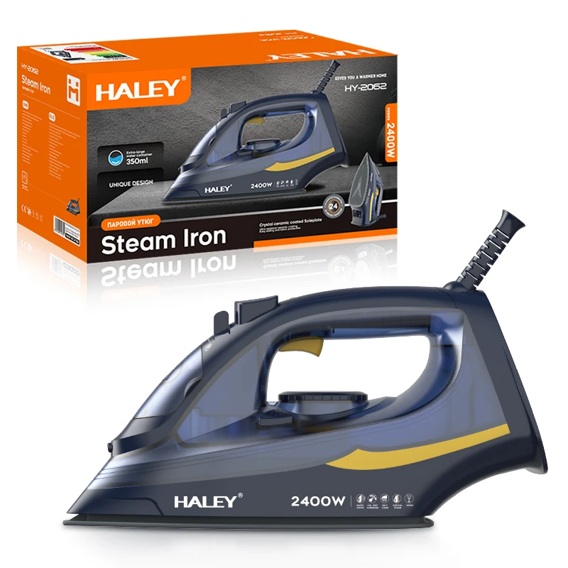 HALEY Ceramic Coated Plate 2200w Electric Steam Iron Flat Iron Home Kitchen Appliances iron