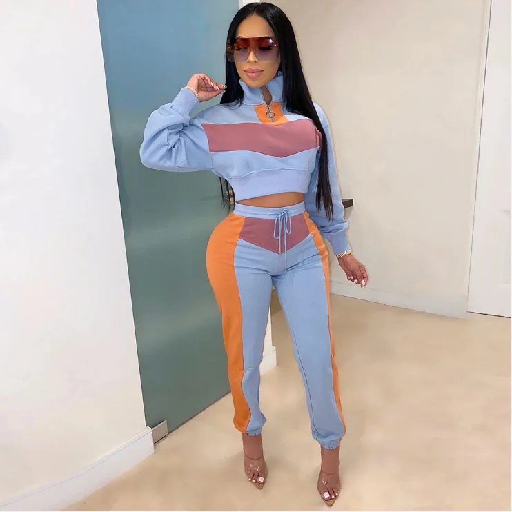 
2020 Fall Casual Women Clothing Jogger Pants 2 Piece Sets 