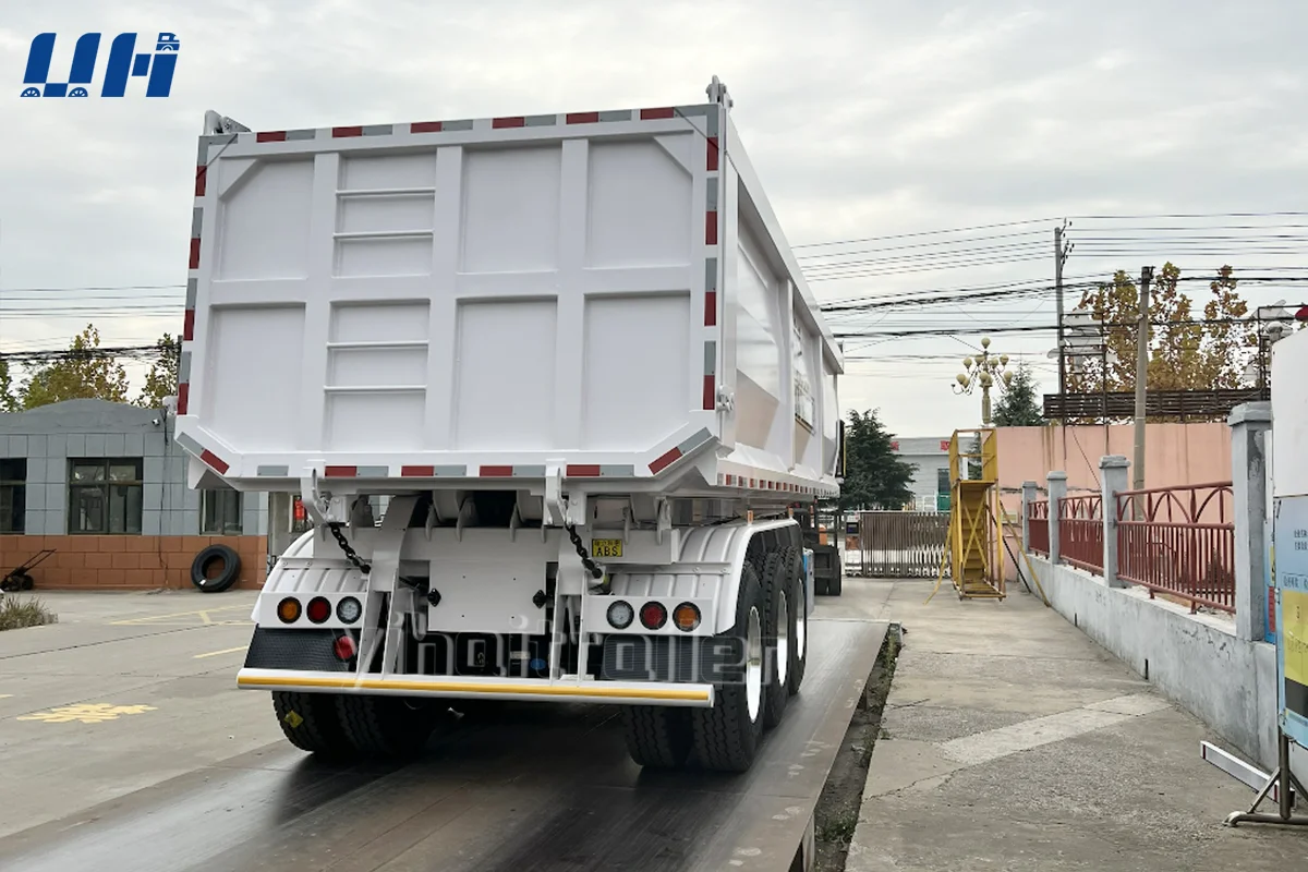 hydraulic side 10x6 tractor tri-tipper semi kit dump trailer truck hydraulic system lift scissor ho