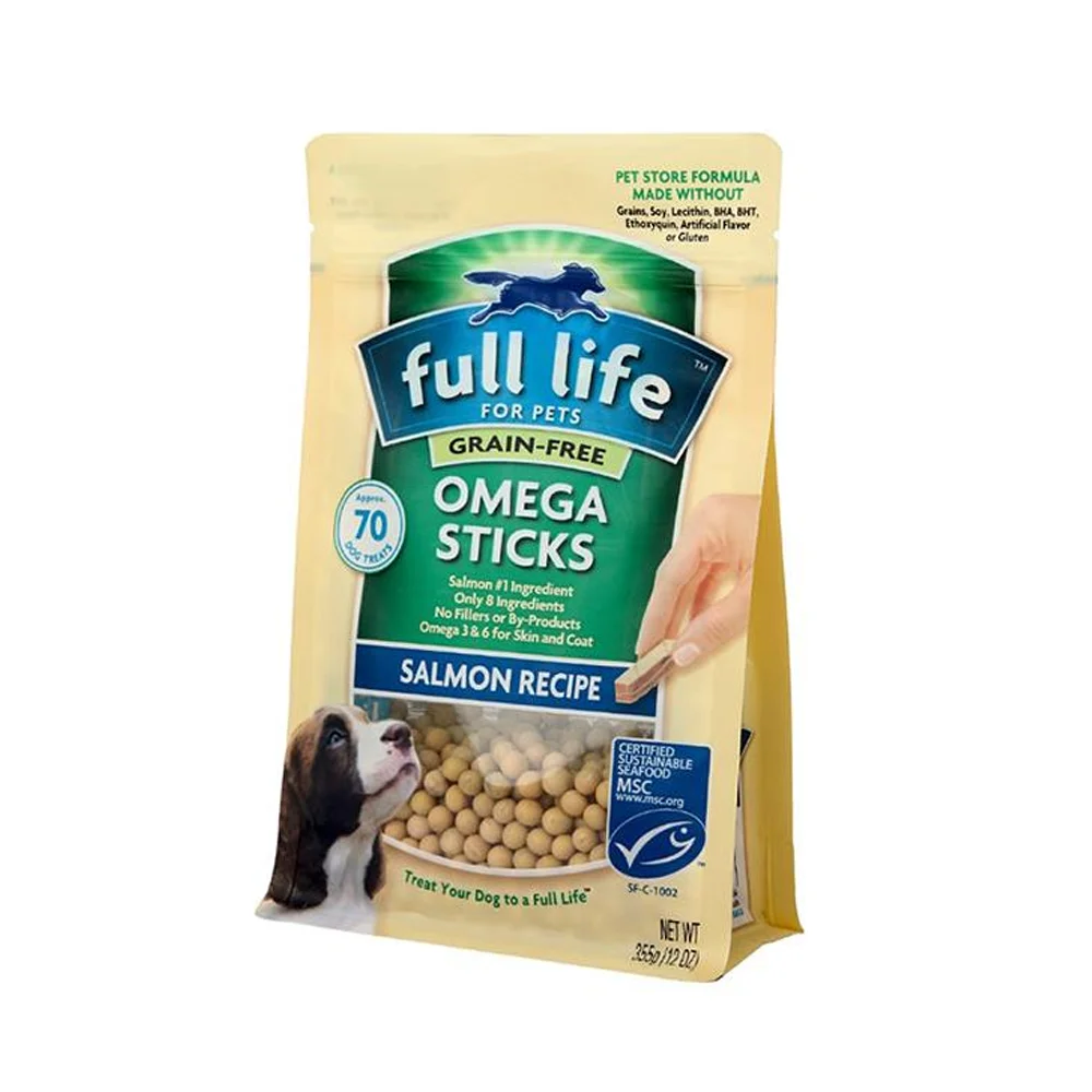 Food Grade CCY Pack Slider Zipper Pet Dog Food Packaging Recycled Plastic Food Flat Bottom Pouch Pouch