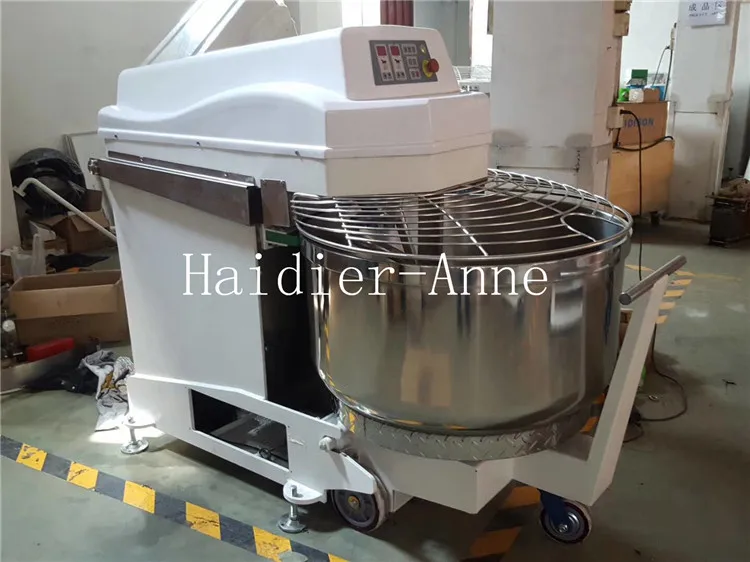 Dough kneader machine mixer 100kg industrial with tipping lifter removable bowl