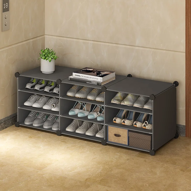 New trends plastic shoe rack oranizers hot selling zapateras de plastico adjustable shoe display racks