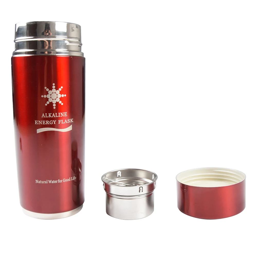 Alkaline Water Bottle with Magnetic Energy Cup Alkaline Flask