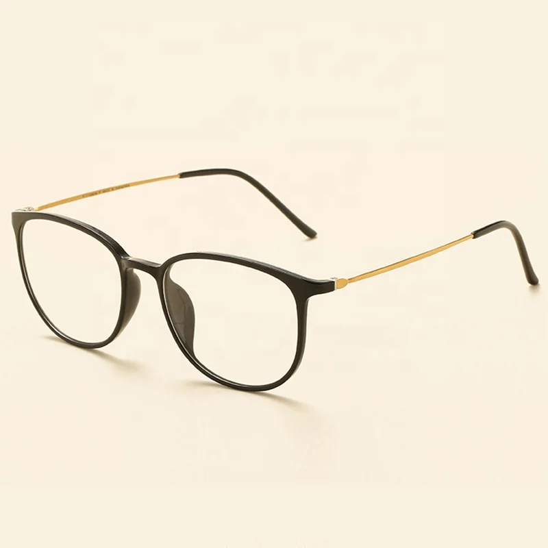 Korean Retro Ultem Spectacle Frame With B Titanium Temple Myopia Glasses frame