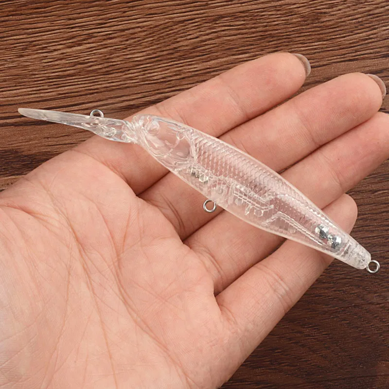 11.2CM 8.5G surface minnow pencil hard crankbait sublimation popper topwater body unpainted fishing lure blank blanks