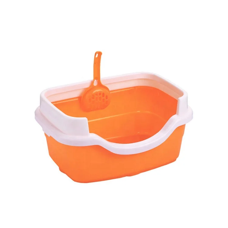
Pet Clean Up Products Plastic Large Space Training Self Cleaning Cat Toilet Cat Litter Box Cat Automatic Toilet 