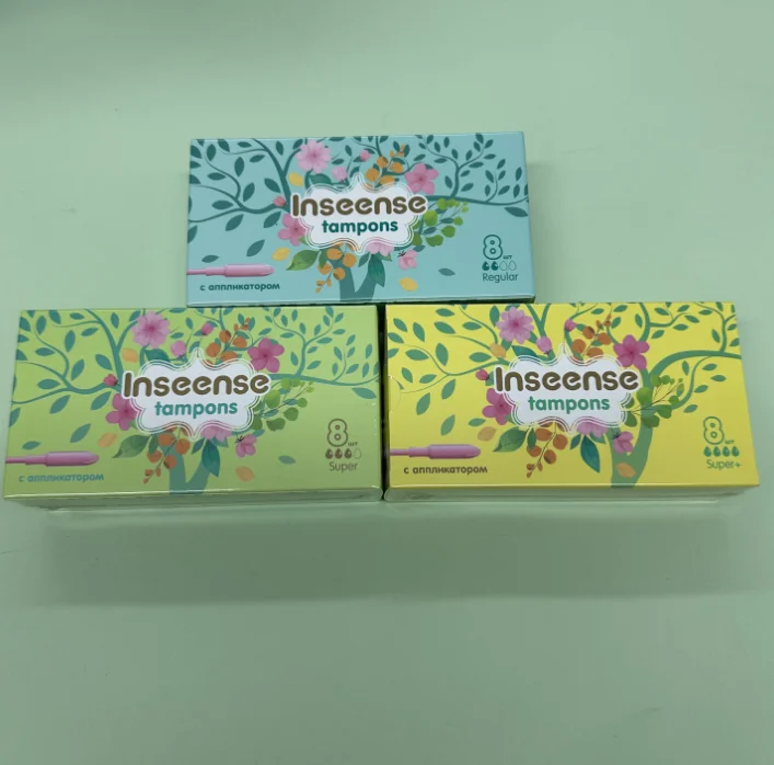 Ready to ship Inseense Regular size menstrual applicator sanitary tampons for women