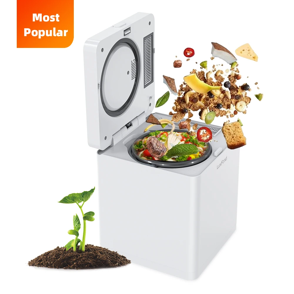 LUXFOND Dry Organic Fertilizer Compost Machinery Kitchen Waste Food Fermenting Compost Bioreactor Compost Fermentation Machine
