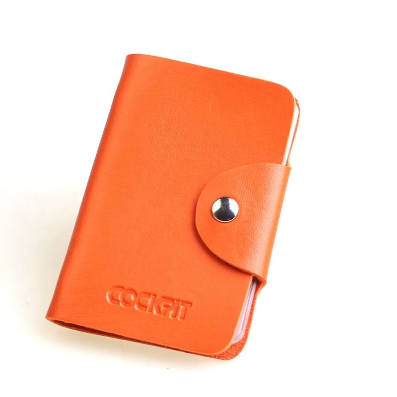 Business Card Holder Book PU Leather Business Card Binder Double Page 12/24Cards Holders Binder