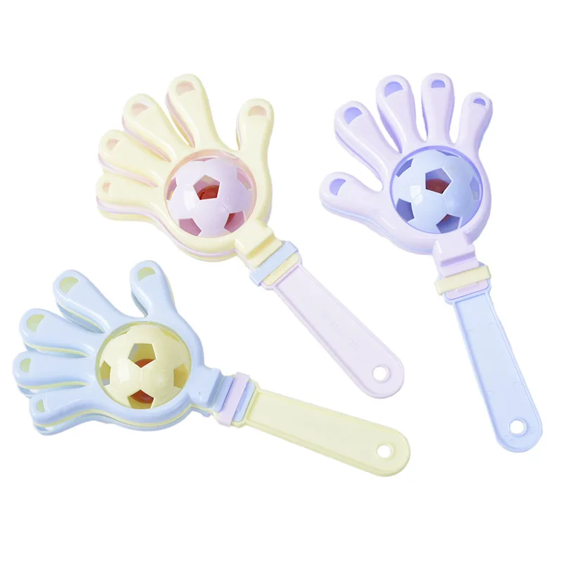 Hand bell rattle toys plastic for baby