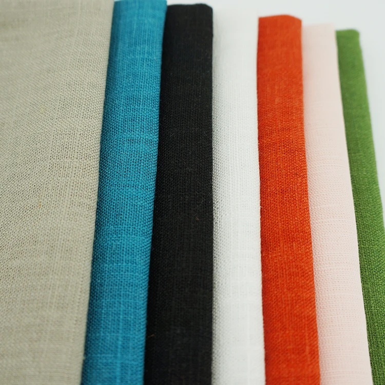 
Factory manufacture various breathable hemp 100% woven linen 