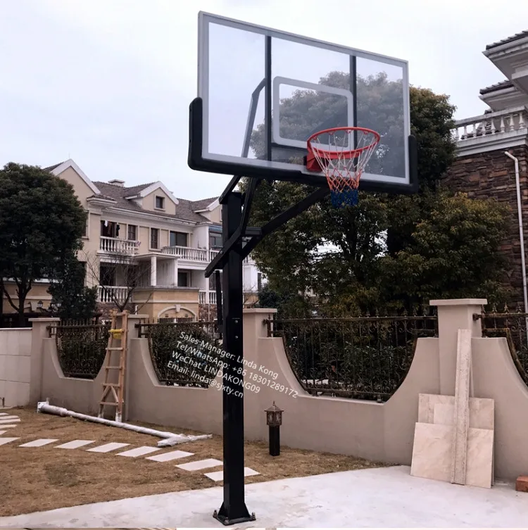 2024  new arrival  Inground Basketball hoops adjustable outdoor basketball  Goals system basketball stands for Adults