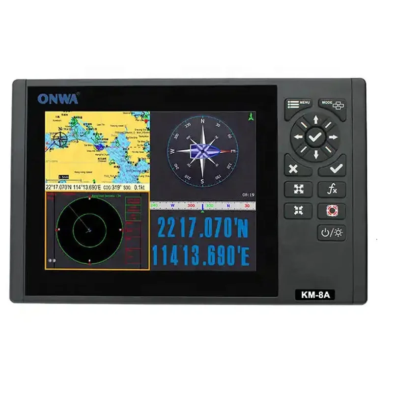 ONWA KM-8X KM-12X 5 IN 1 Marine Class B AIS Transponder GPS Chart plotter Fish finder and radar