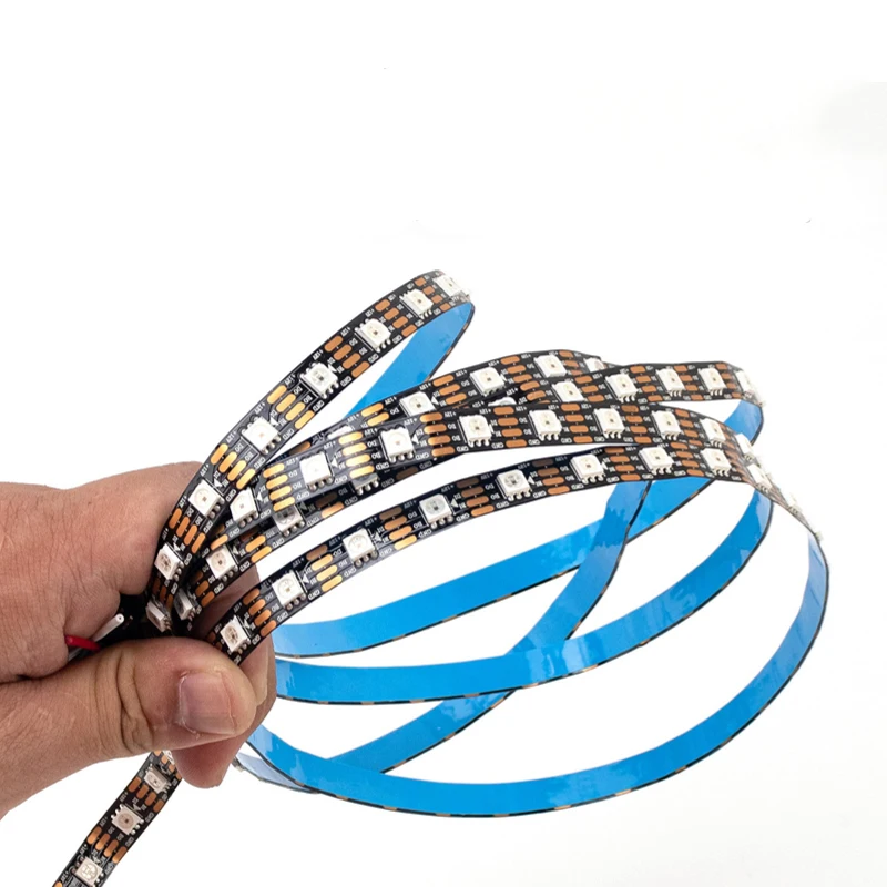 High efficacy Outdoor 12V RGB bendable waterproof Flexible RT1809 60pcs LED strips led strip light rgb