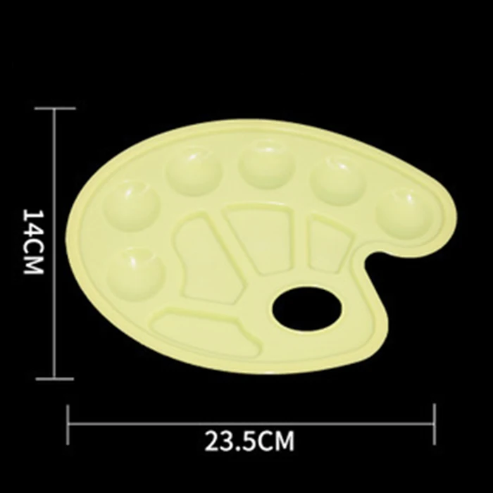 school art class plastic watercolor paint pigment tray palette for kids students