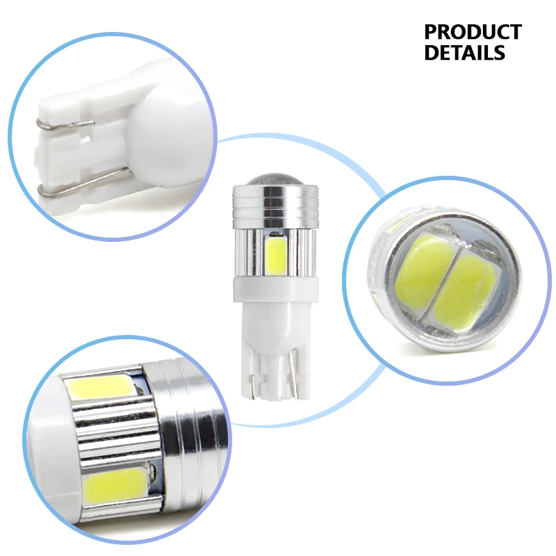High quality car LED lamp T10 W5W 5730 06 SMD 12V Indicator light Parking light