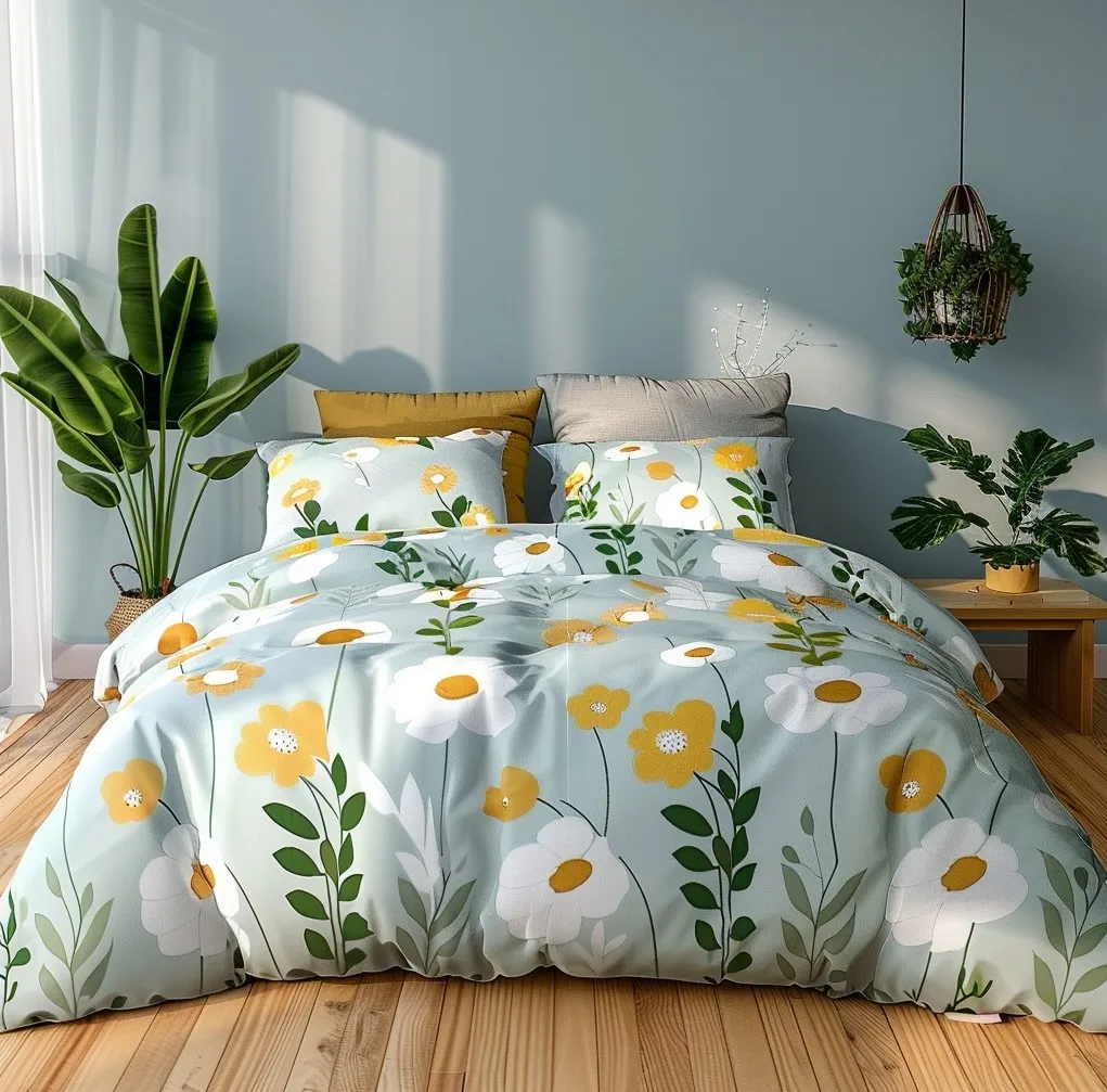 digital printing bedding set bed sheets set 24 pcs bedding set full size