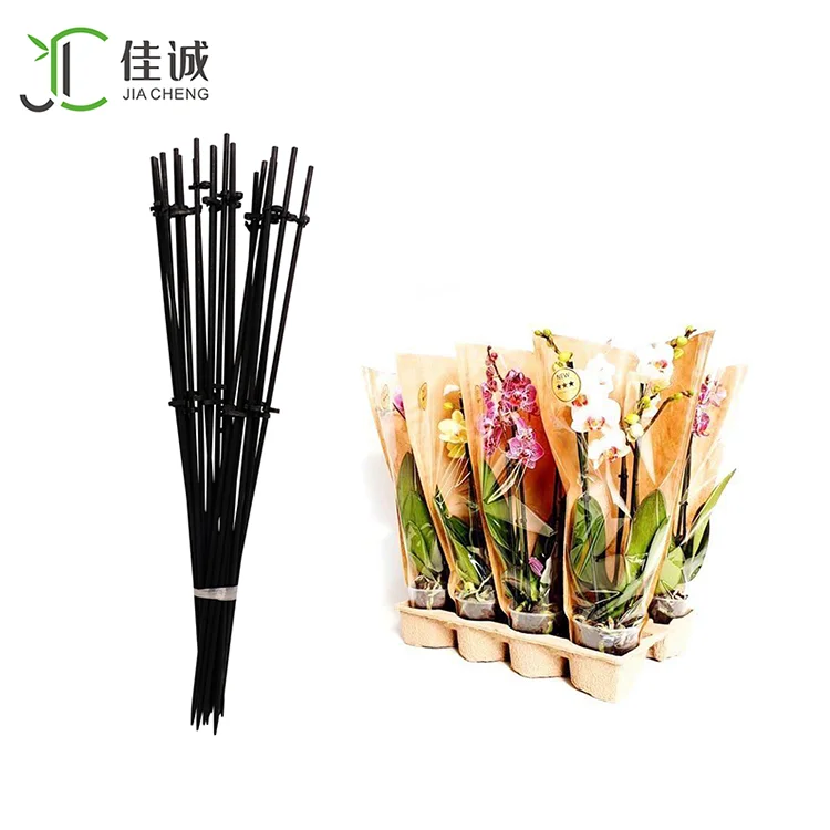 Bamboo Flower Sticks Orchid Stick Plant Support With Clips