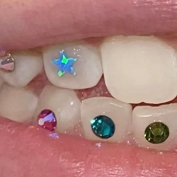 wholesale 18k gold tooth gems crystals lead free glue dental kit tooth gem opal