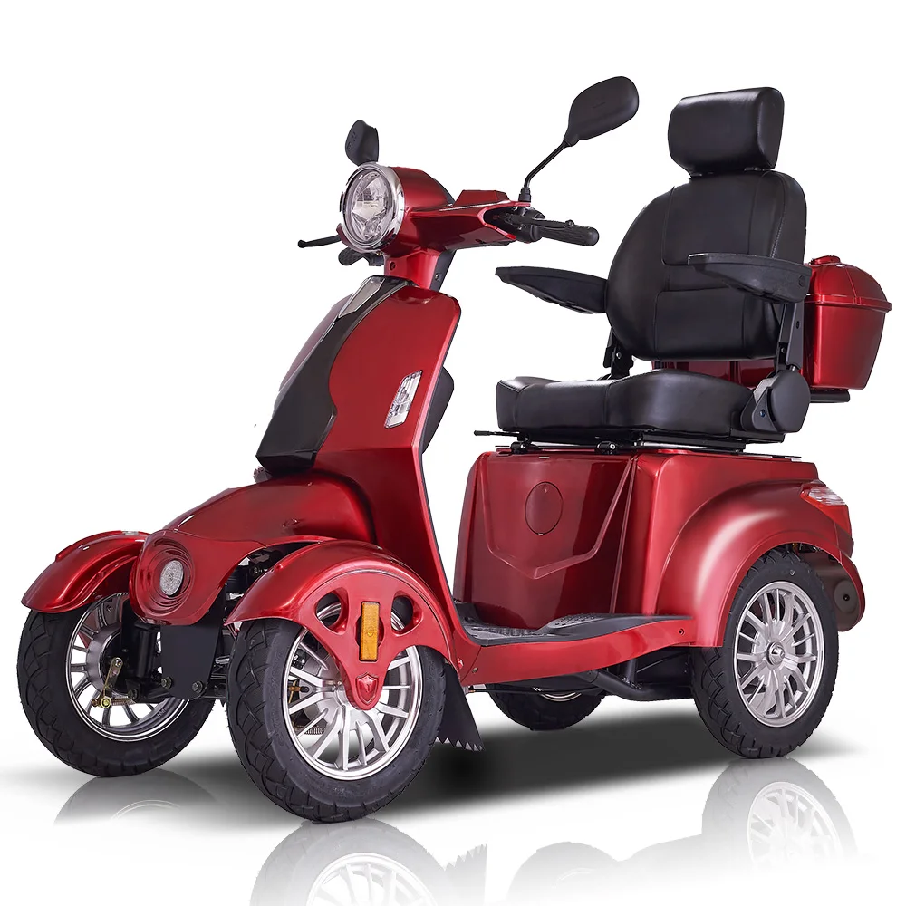 USA america warehouse High quality red 48 V disabled  scooter electric 4 wheel