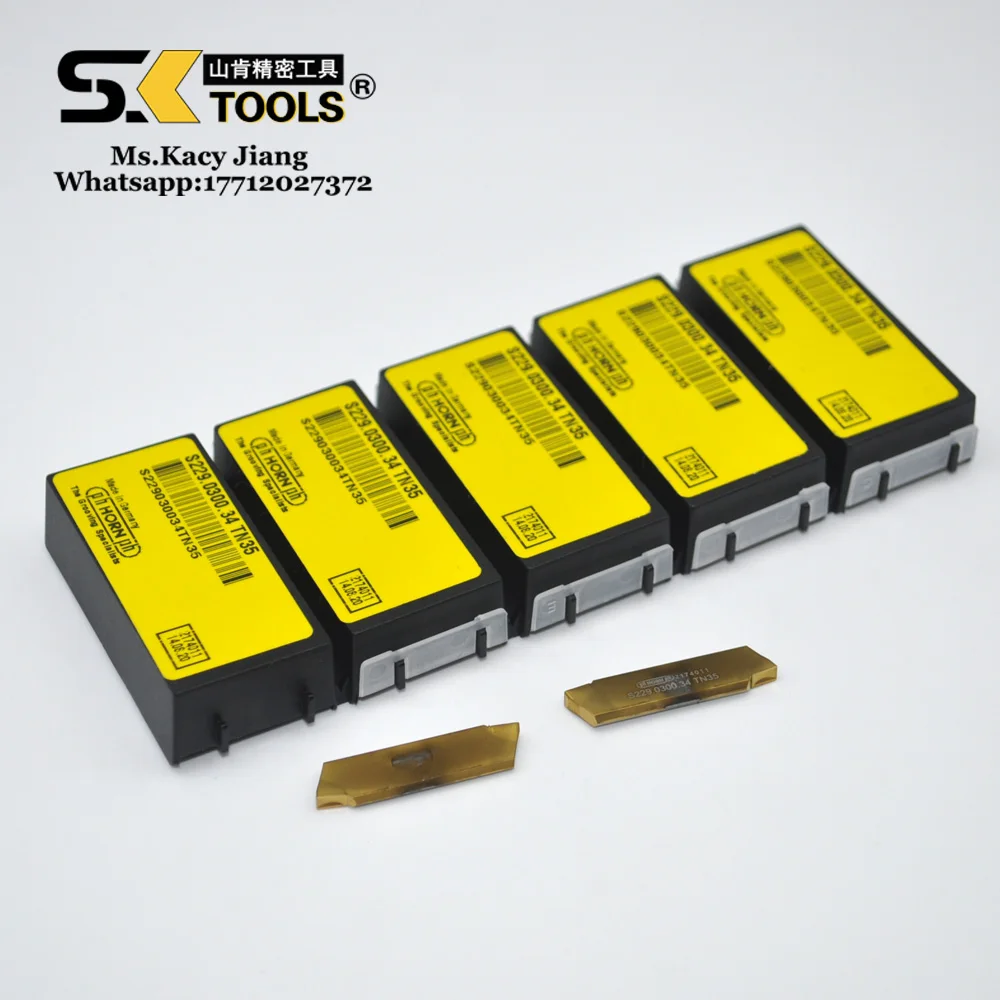 1PC New and Original Ph Horn S229.0300.34.TN35; Horn 229.0015.30.TN32 Grade TN35 Turning and Grooving Inserts for CNC Metal