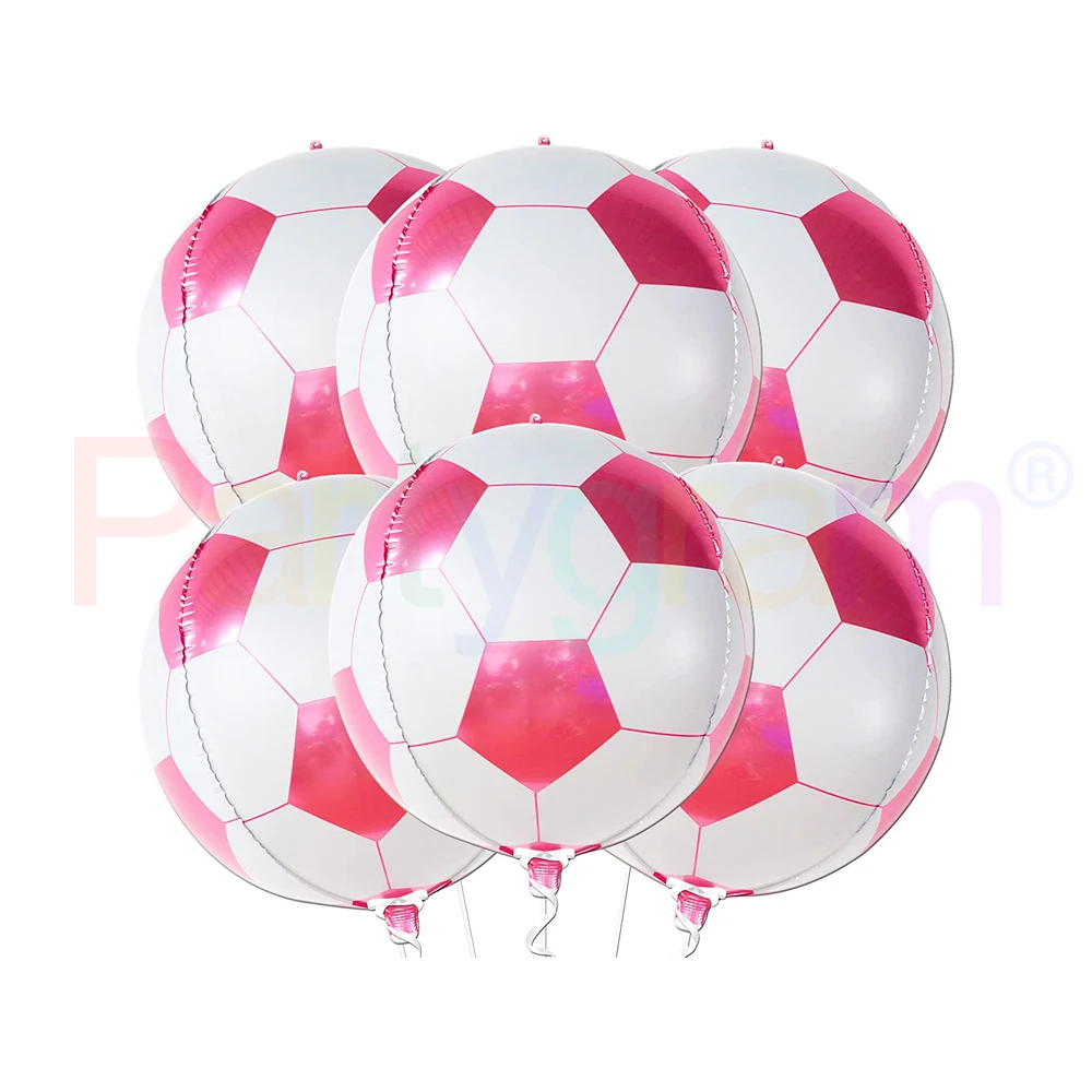 Football Party Supplies  Helium Decoration Foil Balloon, Buy Huge 22 Inch Red Pink Soccer Balloon