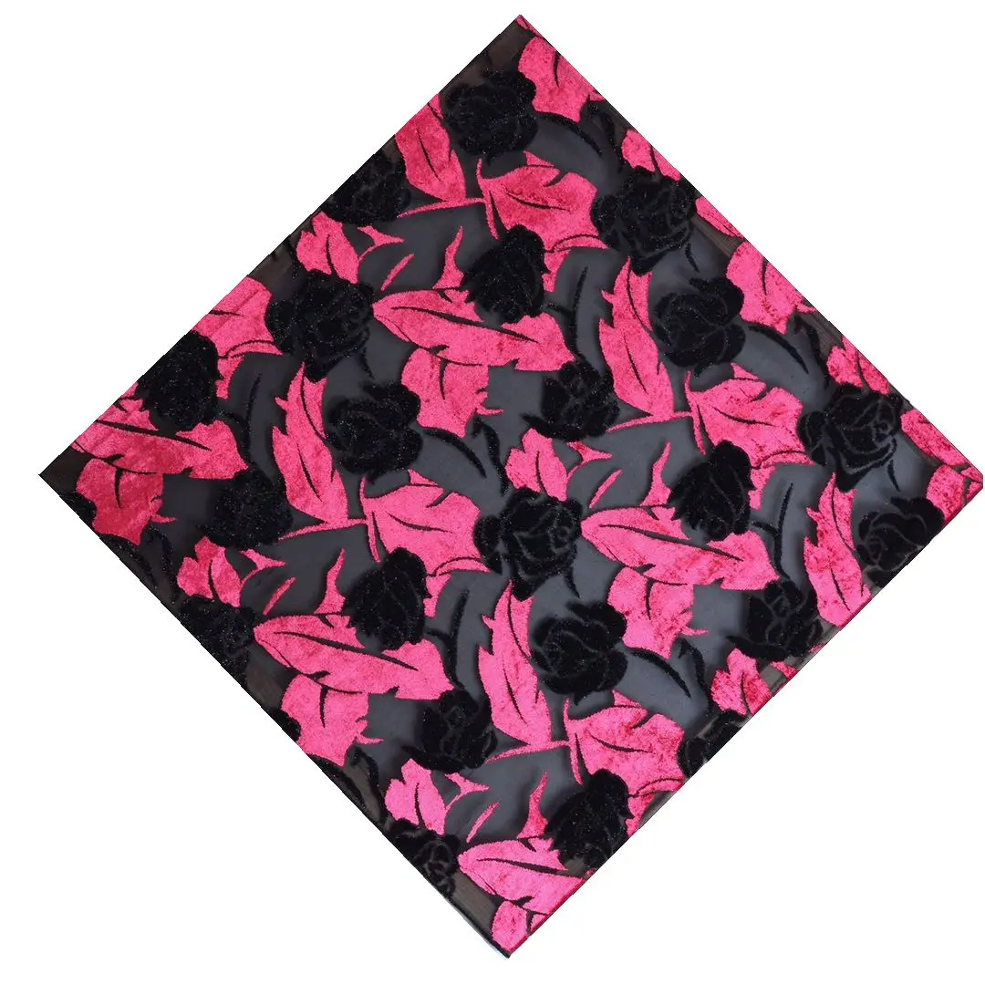 china factory micro velvet 9000 bicolor fabric dark and red