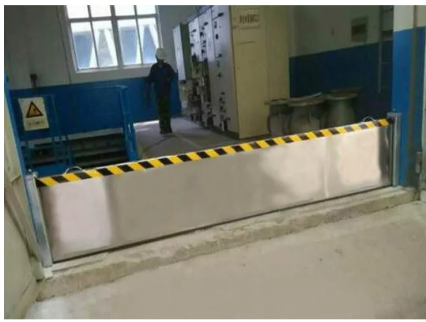 Removable aluminum flood barrier panel plank board for gate door home flood control prevention