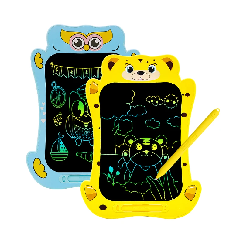 Cartoon Shape Digital Writing Pads Christmas Gifts for Kids Lcd Writing Tablet Drawing Board 8.5inch Colorful Drawing Tablet