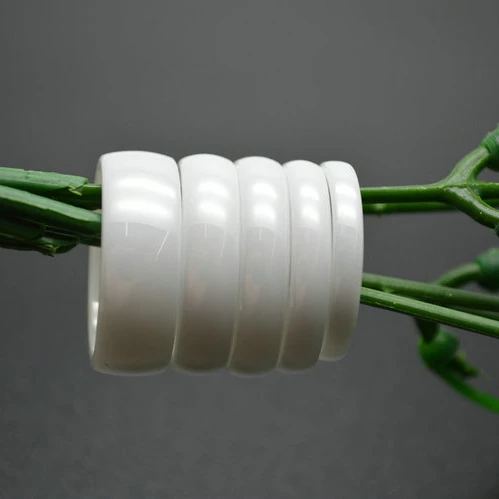 3~10mm Wide Ceramic Rings for Men and Women Smooth Faceted Surface Jewelry Fashion Rings