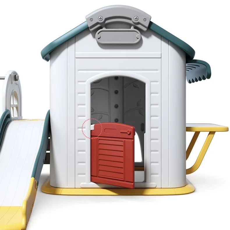 Hobby Tree House Theme Slide and Swing Set Indoor  Plastic Kindergarten Toys for Kids