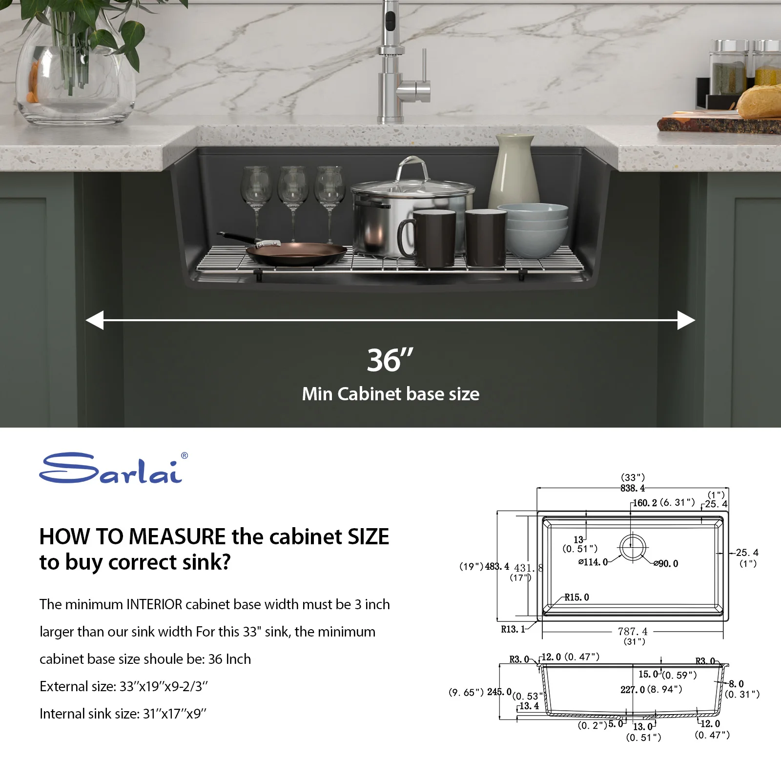 33x19 Inch Quartz Stone Water Saving Workstational Kitchen Sink Step Bowl Granite Black Kitchen Sinks Wholesale