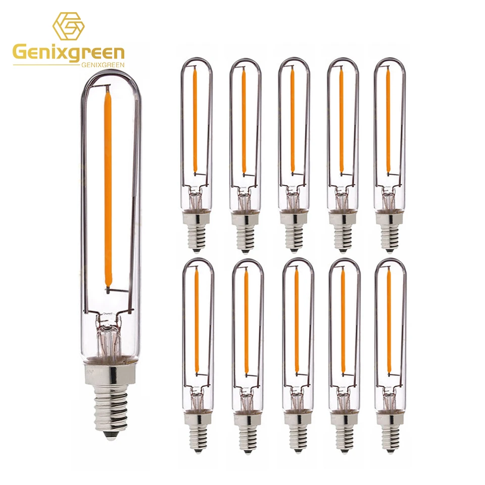 T20L 12 volt LED edison stick light Bulb Long Filament Tubular Lamp Bulbs Ceiling Lighting For Indoor decoration