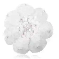 Baby Child Girl Bun Cover Snood Hair Net Sleep Ballet Dance Skating Crochet Decoration Xmas Gift