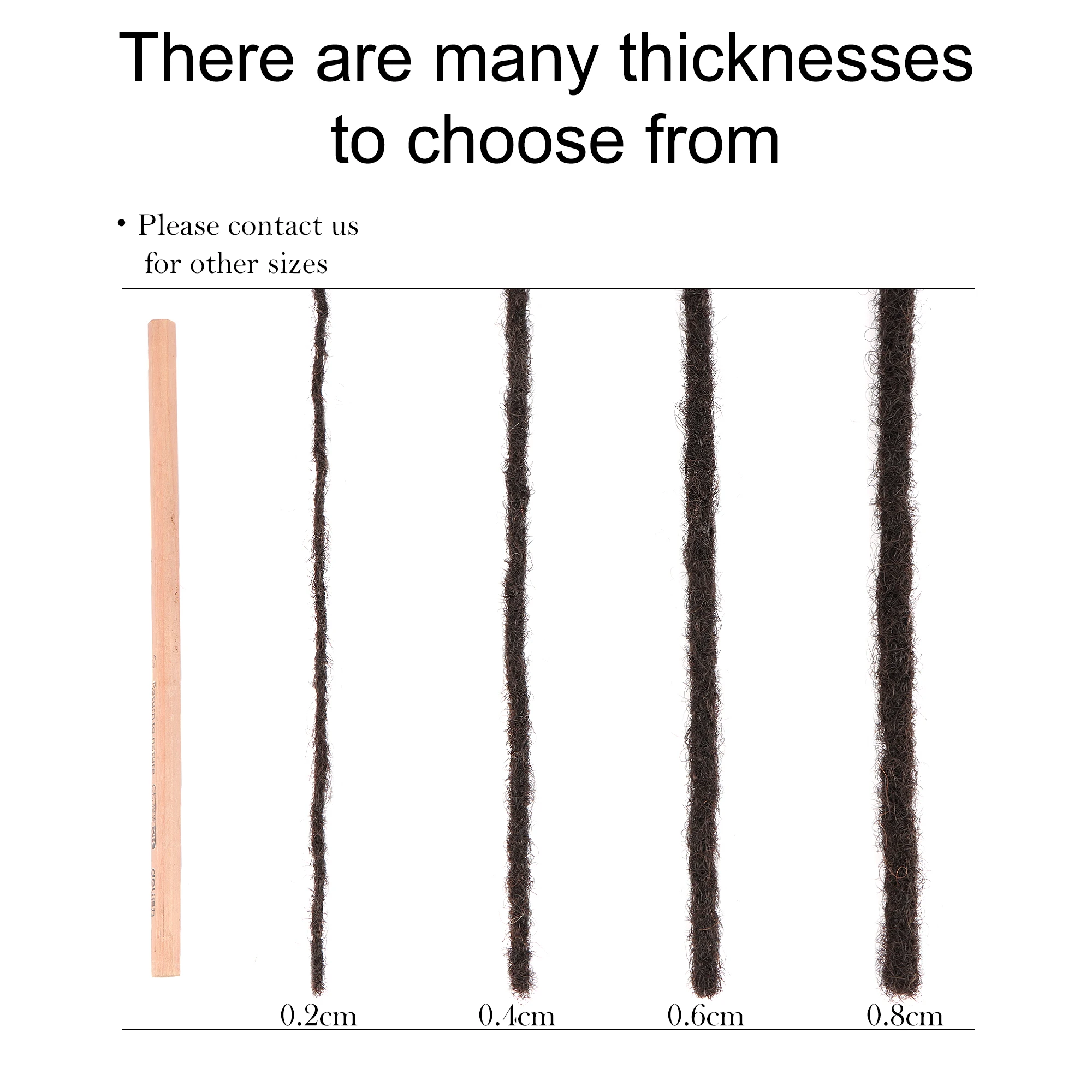 Vast dreads rastas human loc extensions soft locs dread lock hair extension artificial dreadlocks for men