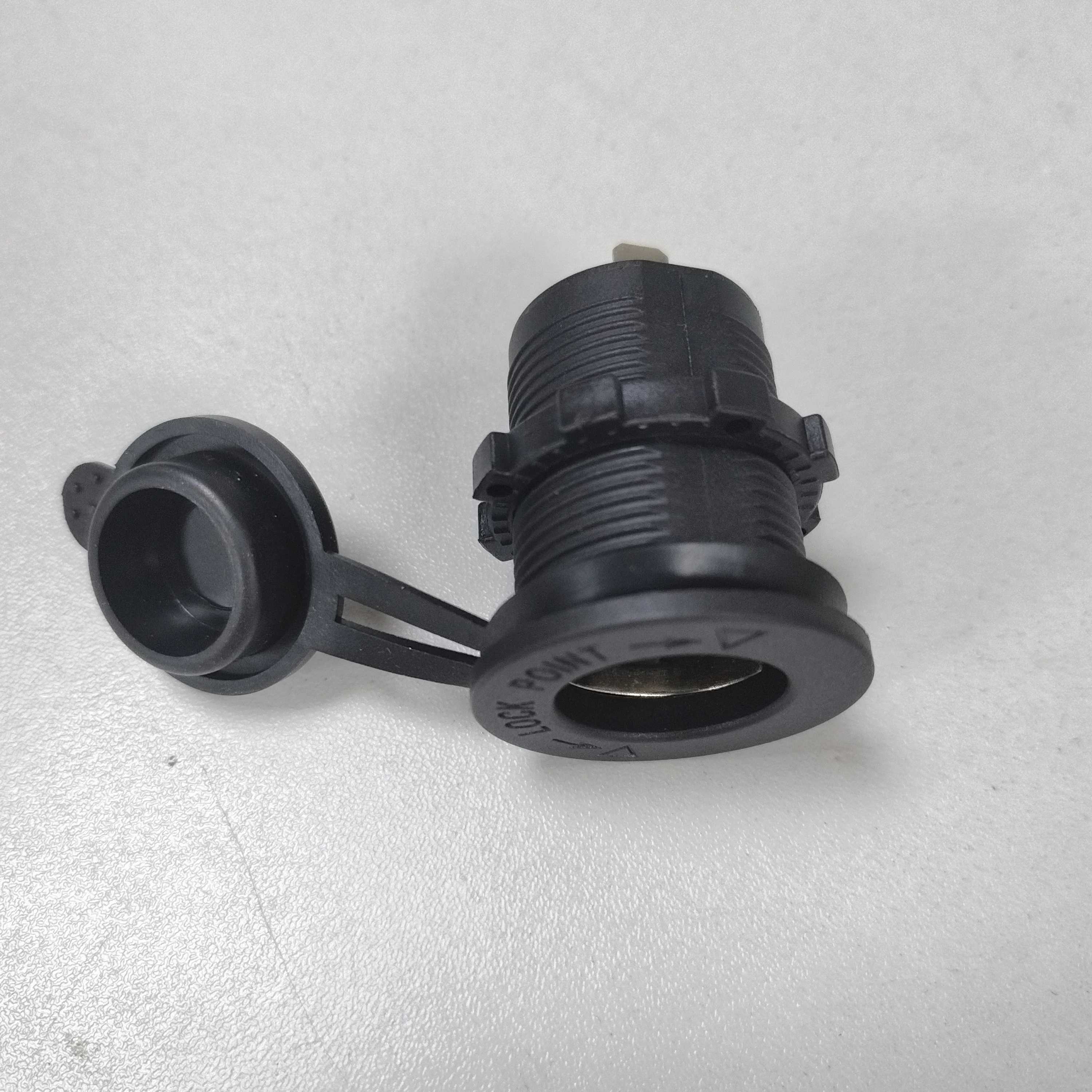 Cigarette Lighter Socket 12V Waterproof Car Boat Motorcycle Cigarette Lighter Sockets Power Plug Outlet Blue Light