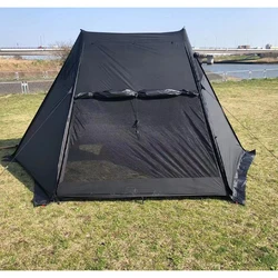 Outdoor campsite pyramid tent shelter tent camping 3-4 persons sunscreen rain proof easy to carry