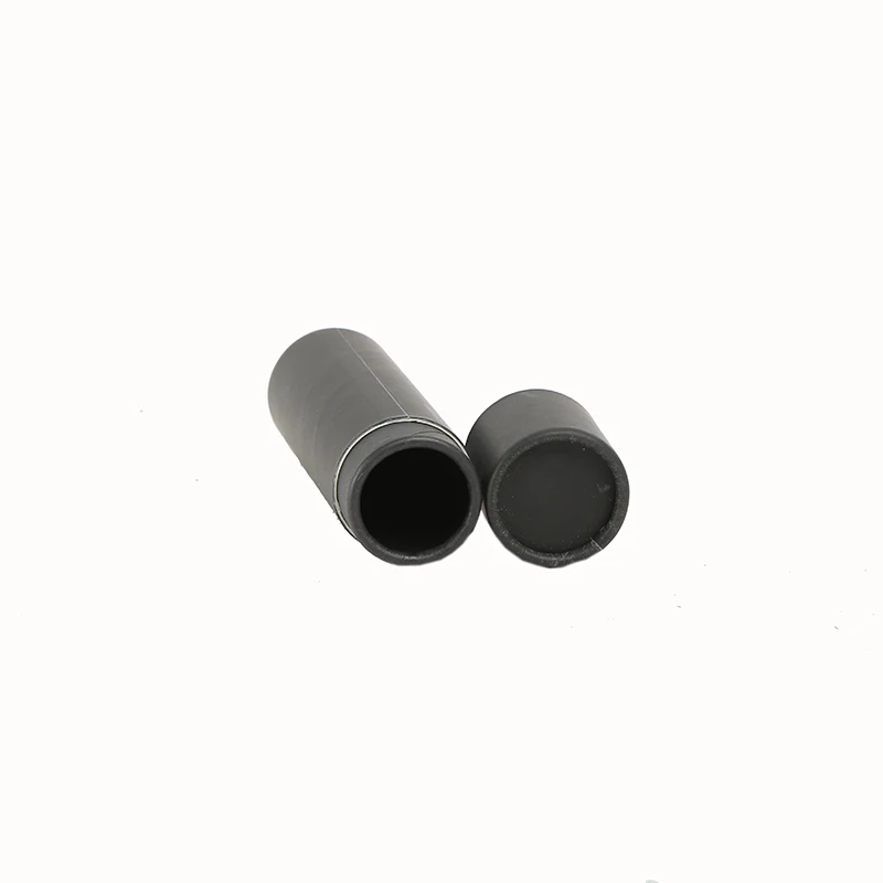 Luxury Biodegradable Black White Cosmetic Lip Gloss Cylinder Packaging Container Cardboard Packaging Paper Tube