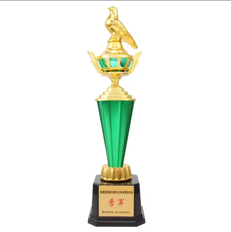Promotional High Quality Design Custom Plastic pigeon racing trophies Fantasy Football Trophy award gifts and crafts